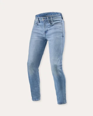 Jeans Moto Homme Revit Piston 3 Sk Bleu Clair Vintage Taille 28 30 31 32 33 34 - Photo 1/2