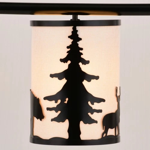 Vaxcel Lighting H0302 3 Light 38"W Chandelier - Bronze - Picture 2 of 11