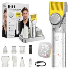 Beard Trimmer for Men, Magnetic All-in-One Mens Grooming Kit, 24-Setting Prec...