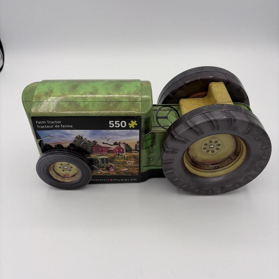 Eurographics Jigsaw Puzzle Vintage Farm Tractor in Collectible Tin 550 Pcs NEW - Image 3 of 4