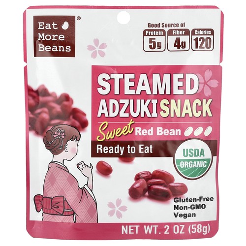 Steamed Adzuki Snack, Sweet Red Bean, 2 oz (58 g)