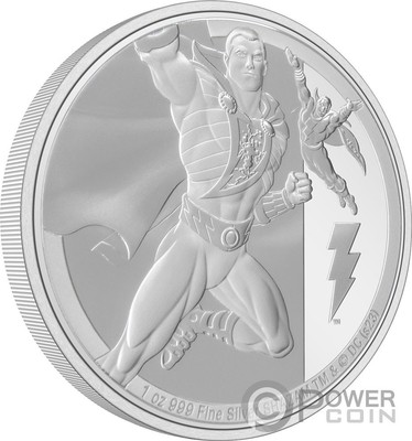 SHAZAM DC Comics 1 Oz Silber Münze 2$ Niue 2023