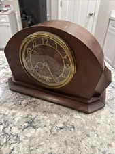 VTG Art Deco Seth Thomas Antique Mantel Clock A200 No Key Wood 8 Day 4709