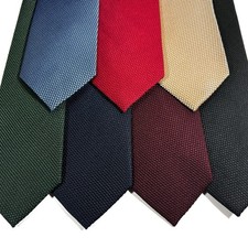 100 Silk Grenadine Tie - Multiple Colors - Handmade
