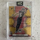 2022 Panini Mosaic Football Gold Wave Drake London #275 PSA 9