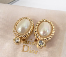 Orecchini Christian Dior clip on perle finte Germania con scatola 60220348800 2