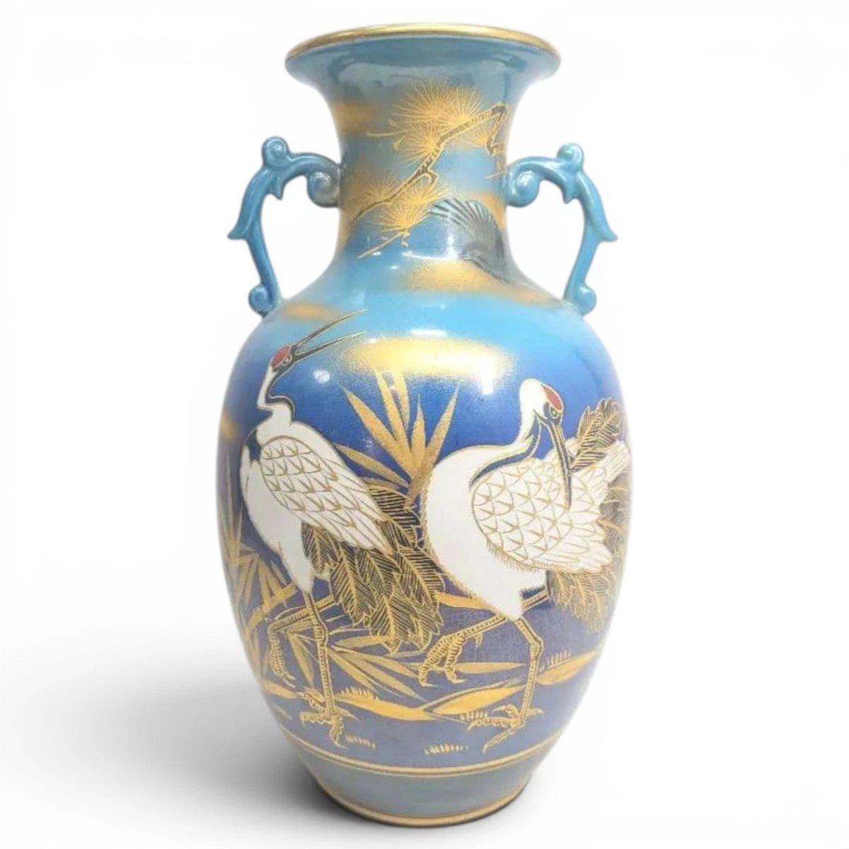陶瓷多色老式原版古董日本花瓶| eBay