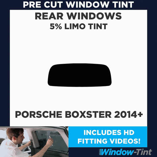 Pre Cut Window Tint for Porsche Boxster 2014+ 5% Limo Black Rear Tinting Film - Picture 2 of 10