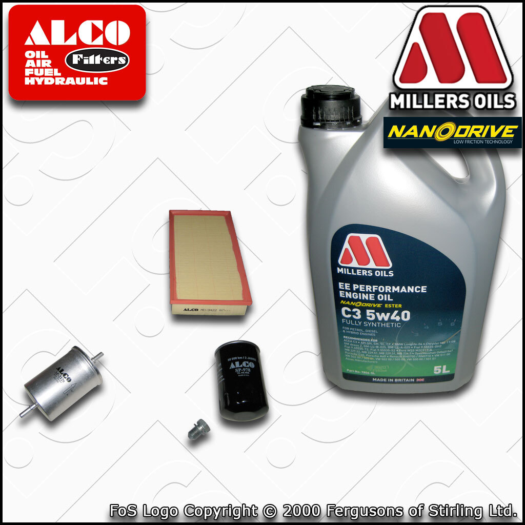 SERVICE KIT for SKODA OCTAVIA 1U 1.6 1.8 T 2.0 OIL AIR FUEL FILTERS +OIL (96-10)