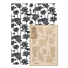 Reusable PLASTIC Wall STENCIL Template / 23.2''x37.4  / Seamless / LOTUS FLOWERS