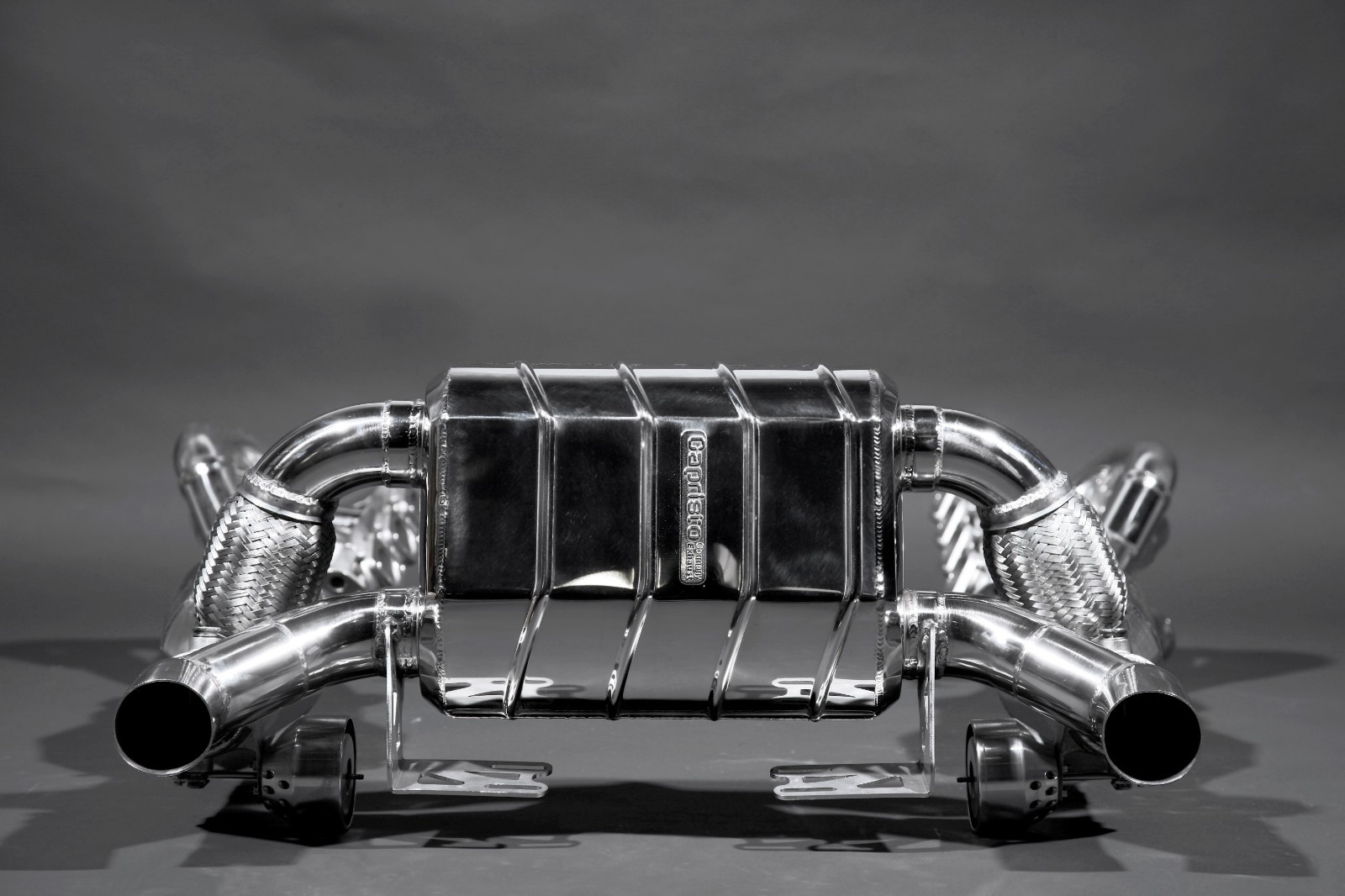 Ferrari 430 Scuderia Capristo Valved Exhaust System 250 Cell Cats & Heat Shields