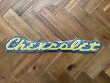 Chevrolet Script Logo Sign Open Road Still Sealed in Original Plastic