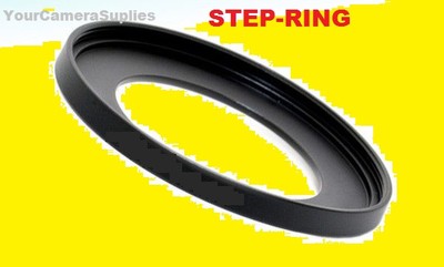 1 STEP UP ADAPTER-RING AptTo CAMERA FUJI S8100FD & S8000FD FinePix, BLACK,METAL