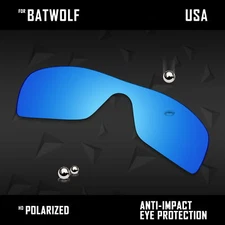 iROX Polarized Replacement Lenses for-Oakley Batwolf OO9101  - Ice Blue