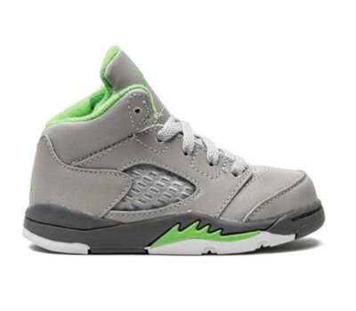 Nike Air Jordan 5 Retro Green Bean (2022) (TD) Size 8c DQ3736-003 NIB Reflective