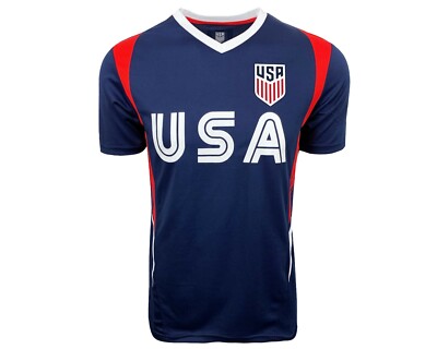 Icon Sports USA Soccer Jersey - Blue, Red & White - Licensed USMNT