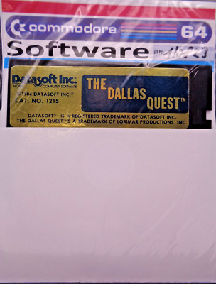 COMMODORE 64/128 -- THE DALLAS QUEST (DATASOFT - DISK)