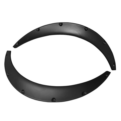 4x Universal Flexible Front+Rear Car Fender Flares Extra Wide Body Wheel Arches - Picture 4 of 7