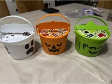 McDONALD's 2022 Halloween Bucket Pail Classic Boo Buckets HAPPY MEAL TOYS SET