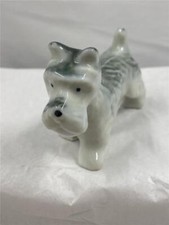 Vintage Scottie Scottish Terrier Scotty Dog 2.75" Porcelain Dog Figurine Japan