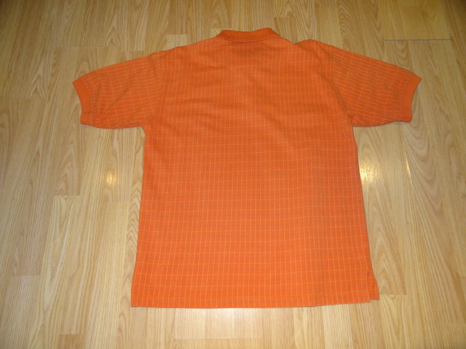 Camisa estilo polo naranja talla grande para hombre de Twenty X Foto 4 de 4