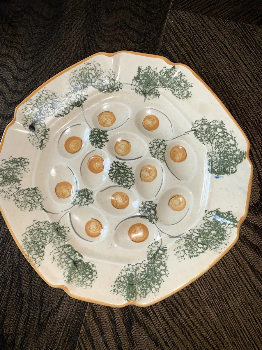 Deviled egg top serving plate