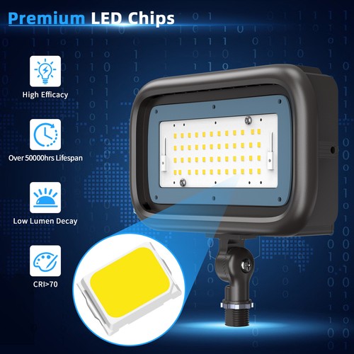 45W 5000K Mini LED Flood Lights Outdoor Security Flood Light with Knuckle Mount - Picture 12 of 14