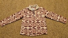 Girls Cuddly Sherpa Burgundy Size 7/8