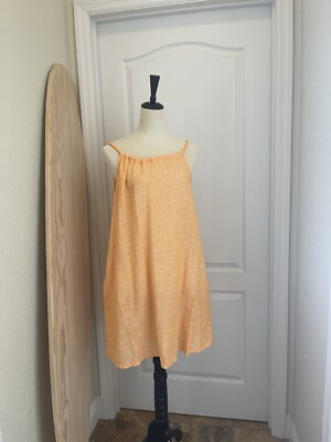 open lace back dress Orange Creamsicle Small