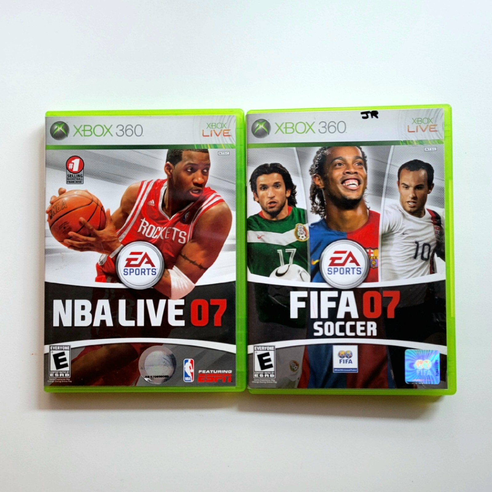 SET of 2 XBOX 360 Sports Games NBA Live 07 FIFA 07