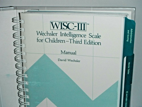 WISC-III Manual by David Wechsler Third Edition Ring-Bound Hard Cover - 第 4/4 張圖片