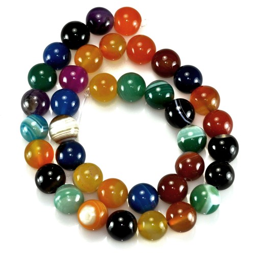 36x 10mm Semi Precious Gemstone Round Beads for Jewellery Making eBay