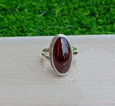 Garnet Gemstone Handmade 925 Sterling Silver Statement Lovely Ring All Size R324