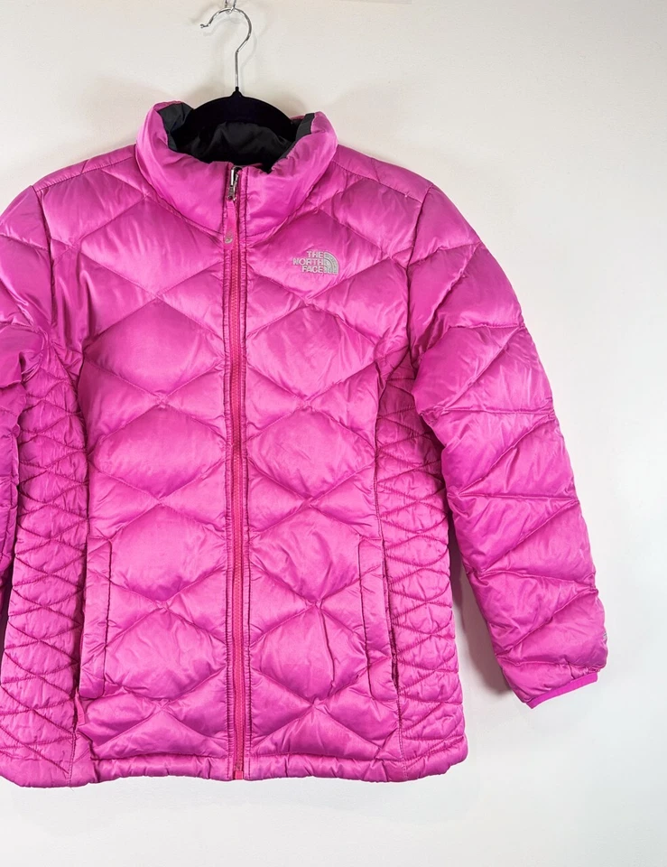 The North Face Girls Jacket Pink Aconcagua 550 Fill Power Down Puffer Size XL - Image 4 of 4