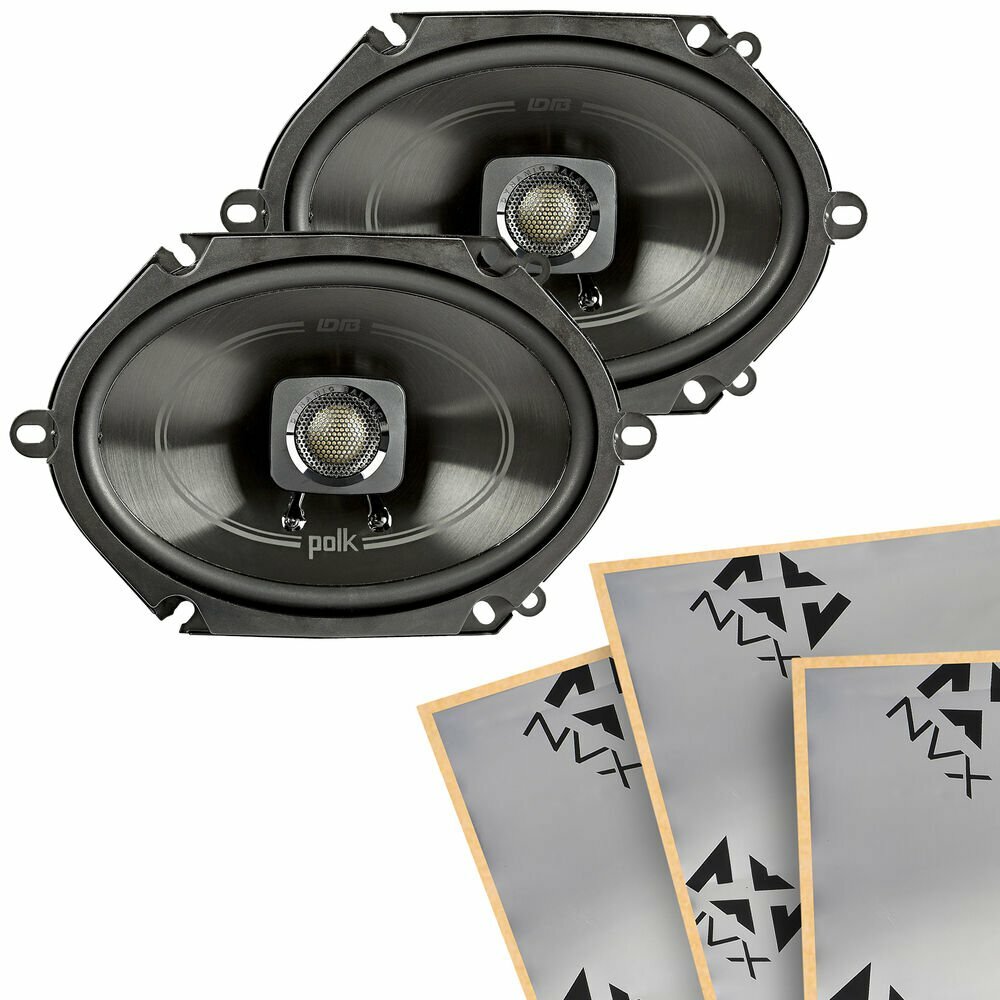 Автомобильные коаксиальные колонки Polk Audio DB572 5x7 с бесплатным комплектом для гашения звука NVX 1569000₽