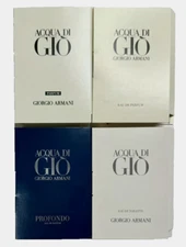 4x ACQUA DI GIO PARFUM by Giorgio Armani EDP Men's Cologne Sample Spray Vials