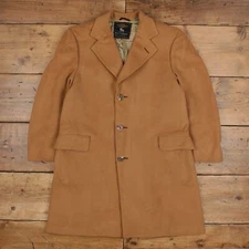 Vintage Hart Schaffner & Marx Cashmere Jacket L 80s Longline Blazer Brown