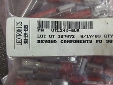LEDTRONICS UTL24X-1UR NSFP UTL24X1UR RED BULB LOT OF 40 BULBS