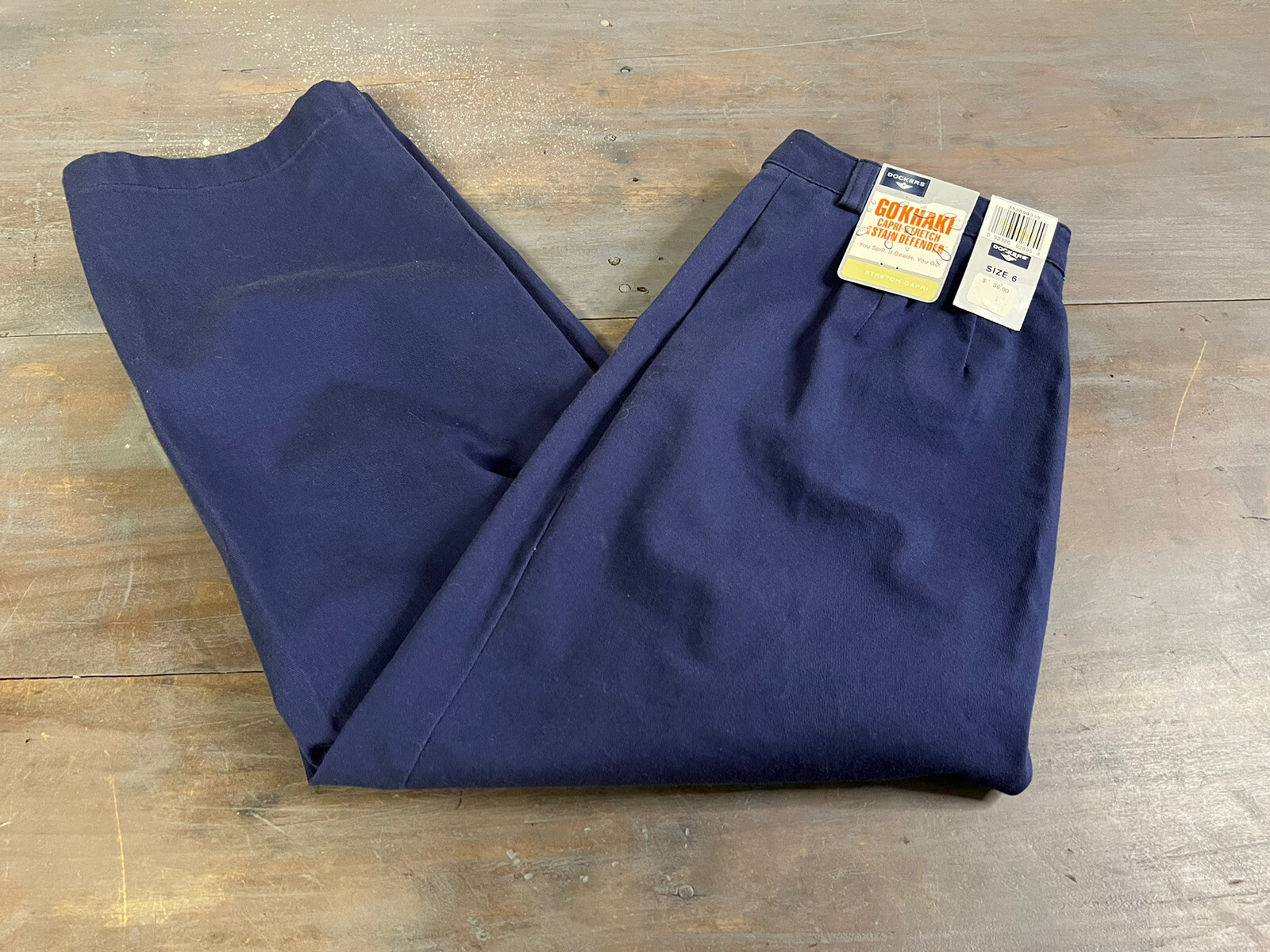 Women’s Dockers Stretch Capri Pants Size 6 New With Tags Navy Blue eBay