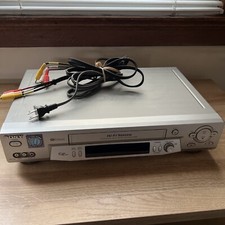 Sony VCR SLV-N81 VHS Video Cassette Recorder HiFi Stereo Silver TESTED 
