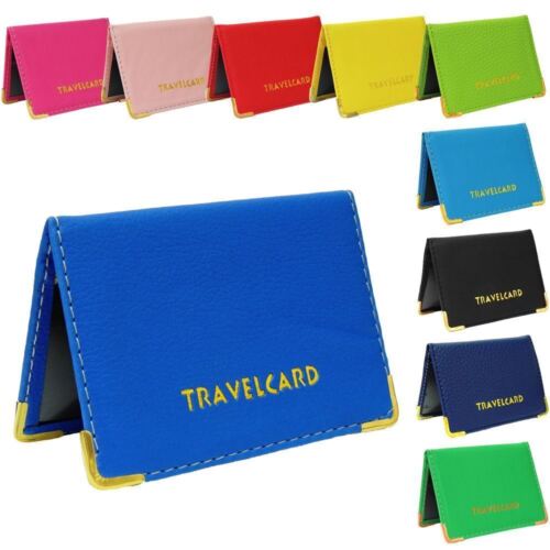 Oyster Travel Card Bus Pass Rail Card Holder Wallet Cover Case CHOOSE COLOUR - Afbeelding 1 van 17