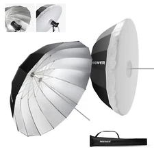 NEEWER 41''Parabolic Reflective Umbrella Photography&Silver Inner Quick Fold