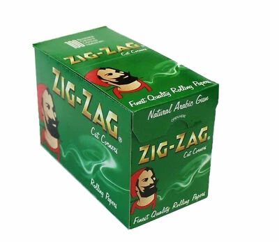 Zig Zag Green Standard Regular Cigarette Rolling Paper - Buy 1 to 100 Booklets