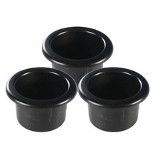 3 Lightweight Plastic Cup Holders For Boat Rv Car Truck Inserts Universal Size