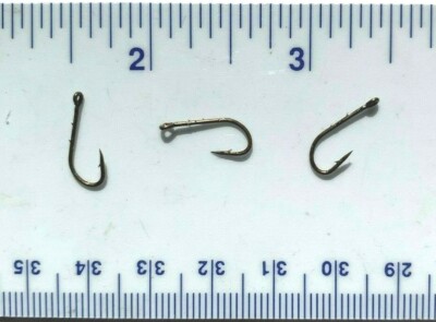 100 Hameçons Baitholder Bronze Taille 12 - Super Solides, Pour Pêche Eau Douce Et Mer