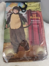 New Lil' Monkey 3T Plush Toddler Incharacter Halloween Costume Zoo Dress Up 