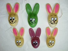 Sun Hill Blow Mold Bunnies/Rabbits Easter Eggs