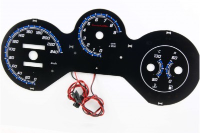 Fiat Barchetta design 2 glow gauge plasma dials tachoscheibe glow shift indicato