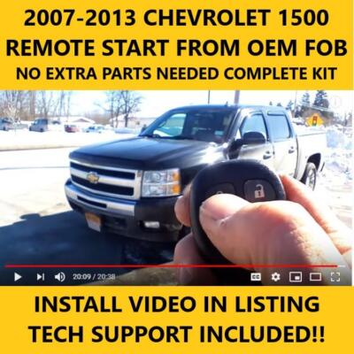 2007-2013 CHEVROLET SILVERADO 1500  PLUG & PLAY REMOTE START