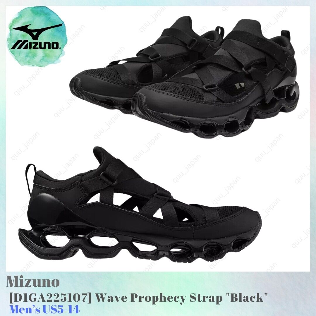 Mizuno Wave Prophecy Strap Black D1GA225107 Men's US5-14 NEW Mizuno Wave Prophecy Strap Black D1GA225107 Men's US5-14 NEW